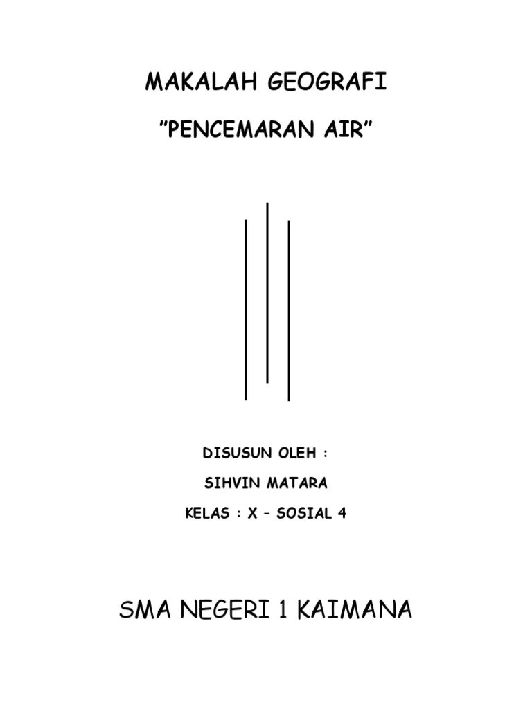Makalah Pencemaran Air | PDF