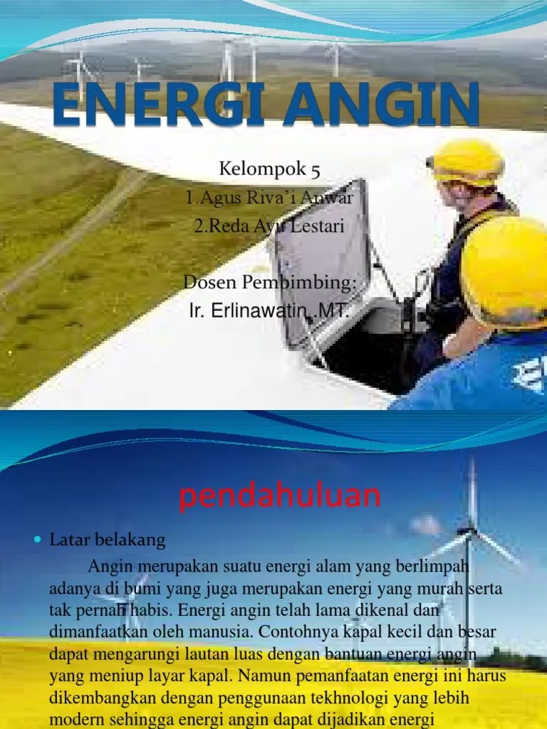 Presentasi Energi Angin 7 | PDF