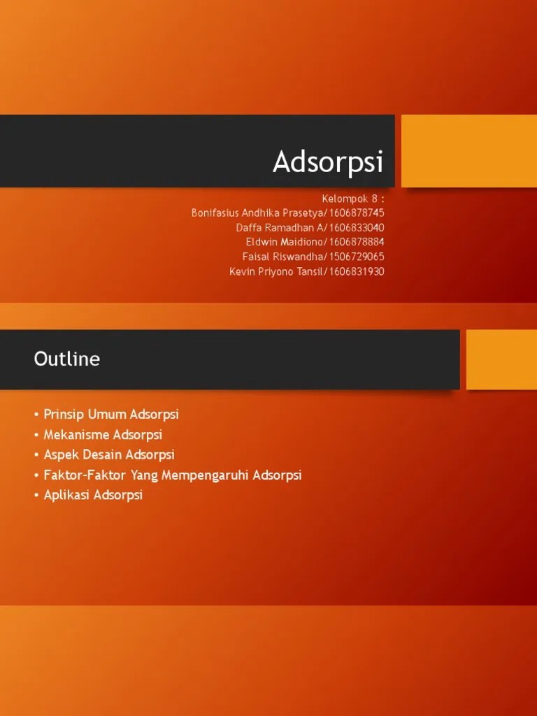 Kelompok 8 - Adsorpsi | PDF