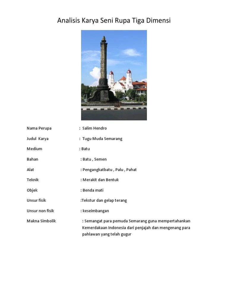 Analisis Karya Seni Rupa Tiga Dimensi SM | PDF