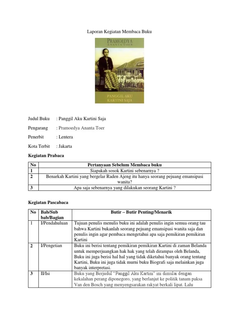 Laporan Kegiatan Membaca Buku | PDF
