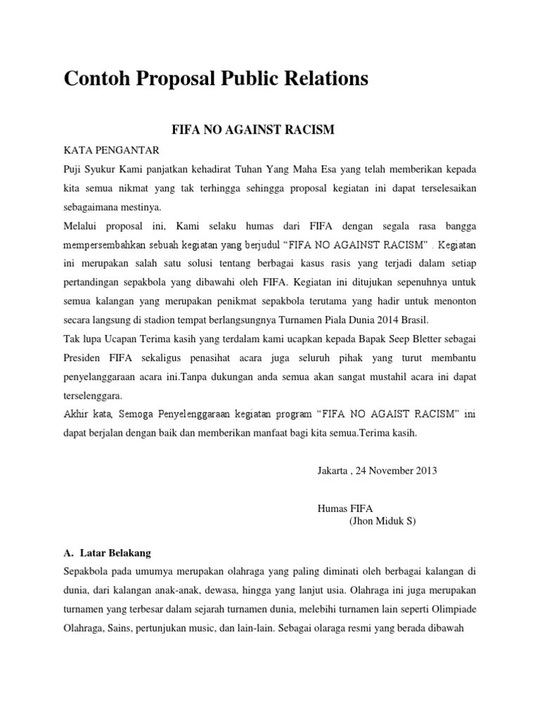 Contoh Proposal Public Relations | PDF