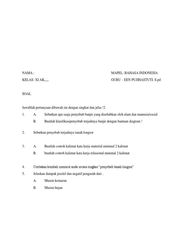 10 Contoh Kata Kerja Relasional - Aneka Macam Contoh