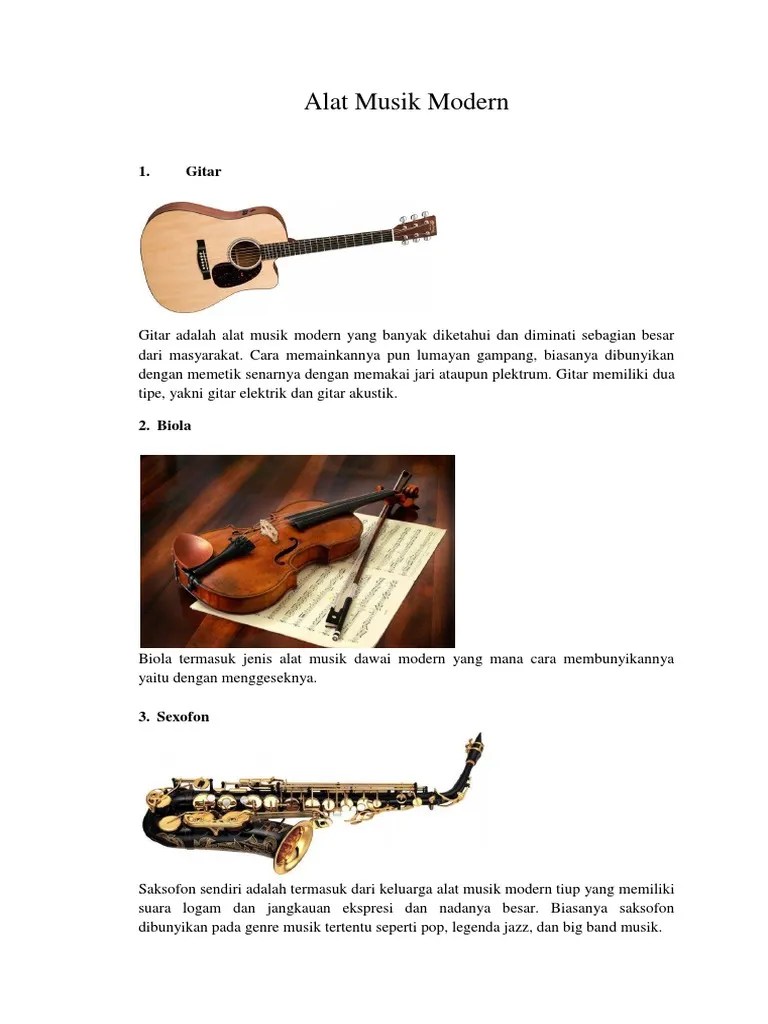 Alat Musik Modern | PDF