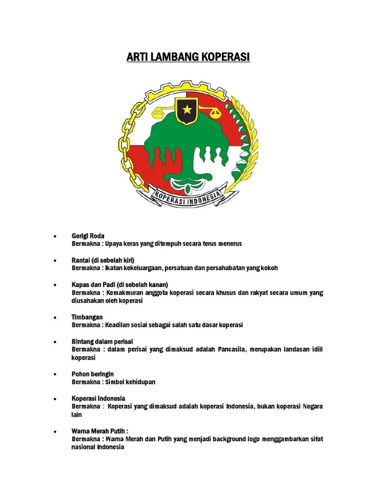 Arti Lambang Koperasi | PDF