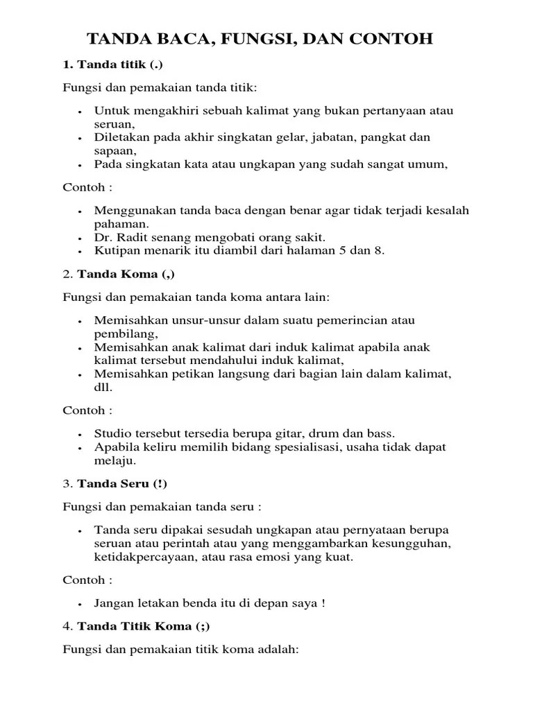 Tanda Baca | PDF