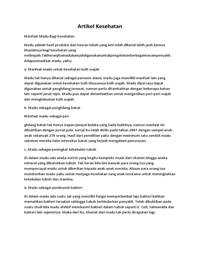Artikel Kesehatan | PDF