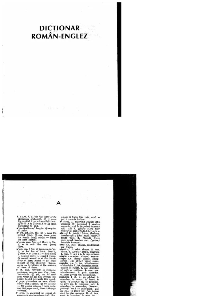 Dictionar Roman - Englez | PDF | Stress (Linguistics) | Subscription  Business Model