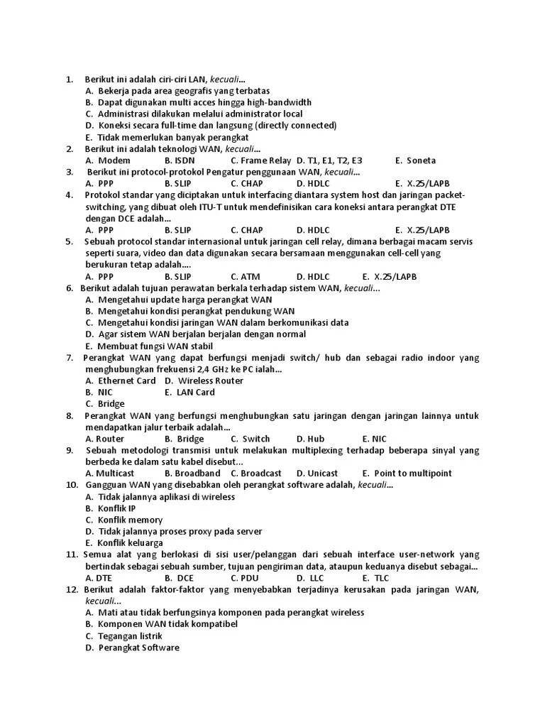 Contoh Soal Dan Jawaban Tlj - Kemendikbud