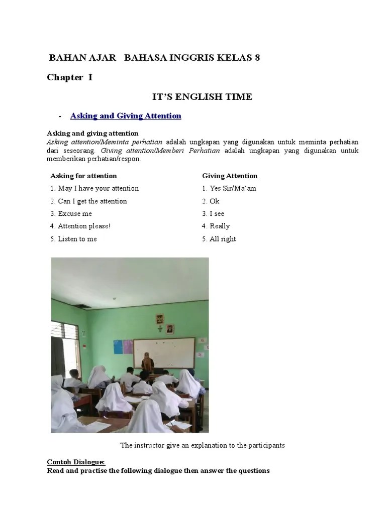 Soal Latihan Asking Attention Kelas 8 – Beinyu.com