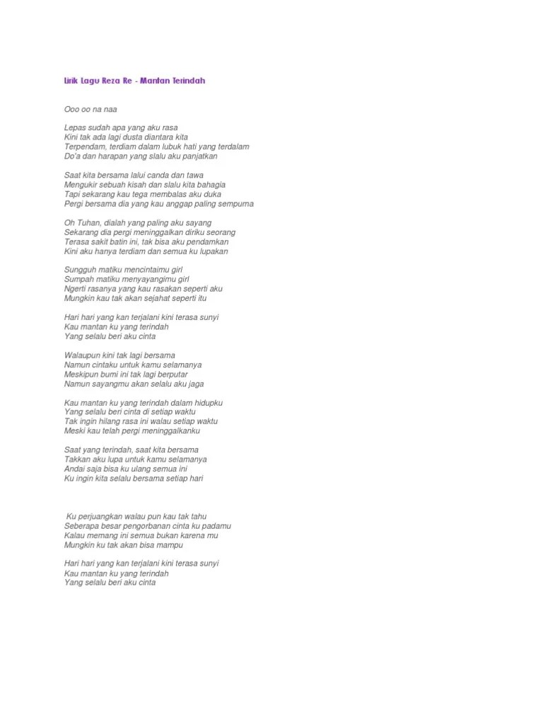 Maafkanlah Reza Re Lirik