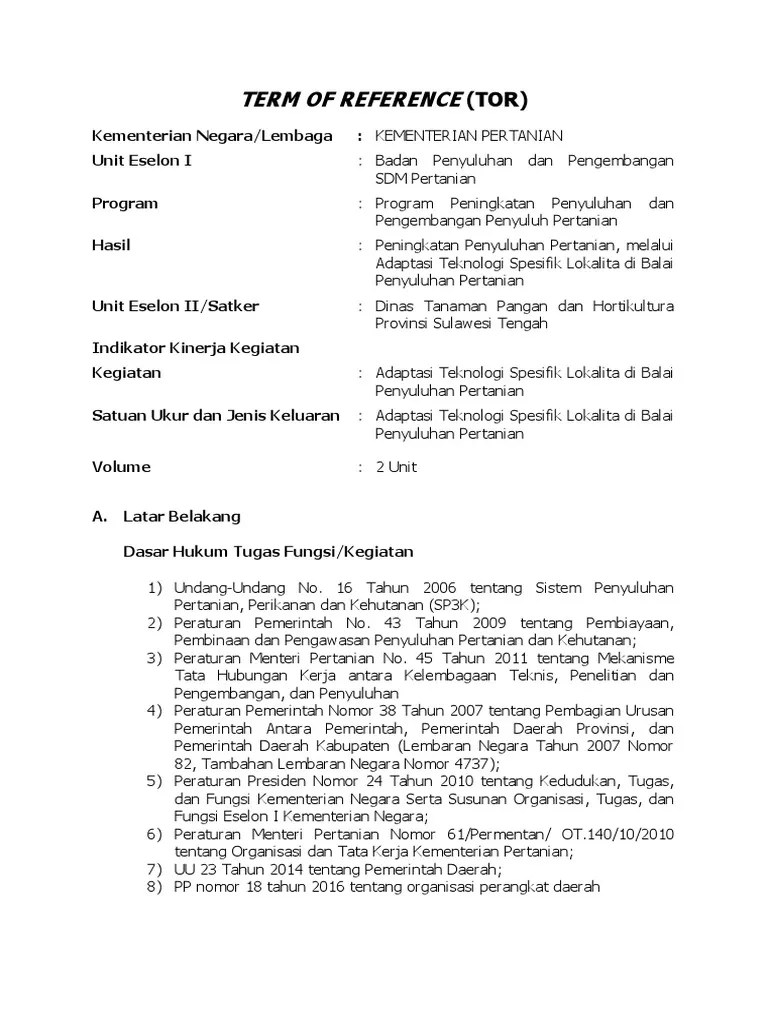 Tor Adaptasi Teknologi Spesifik Lokalita Di BPP | PDF