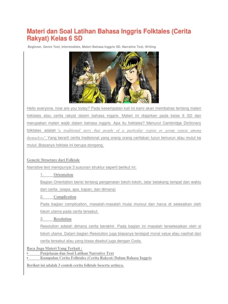 Bahasa Inggris Bab 6 Kelas 6 | PDF