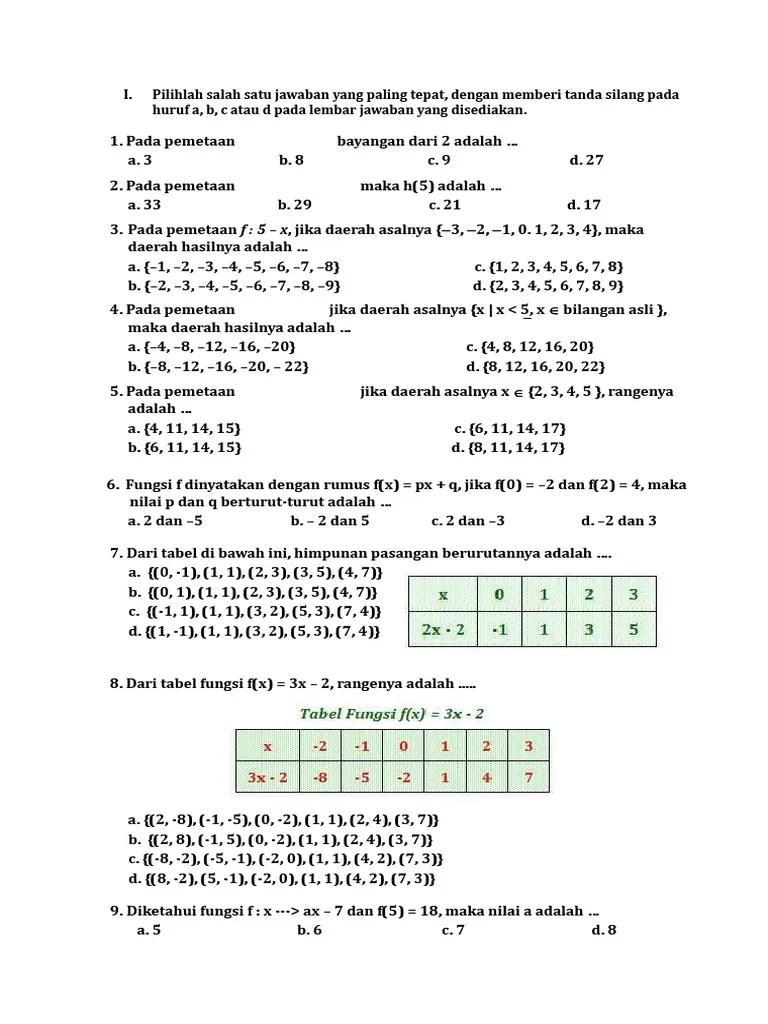 1menentukan Nilai Fungsi | PDF