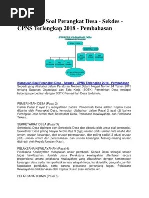Kumpulan Soal Perangkat Desa | PDF