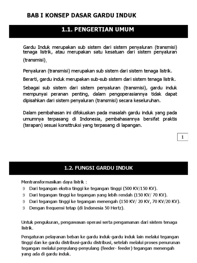 Gardu Induk | PDF
