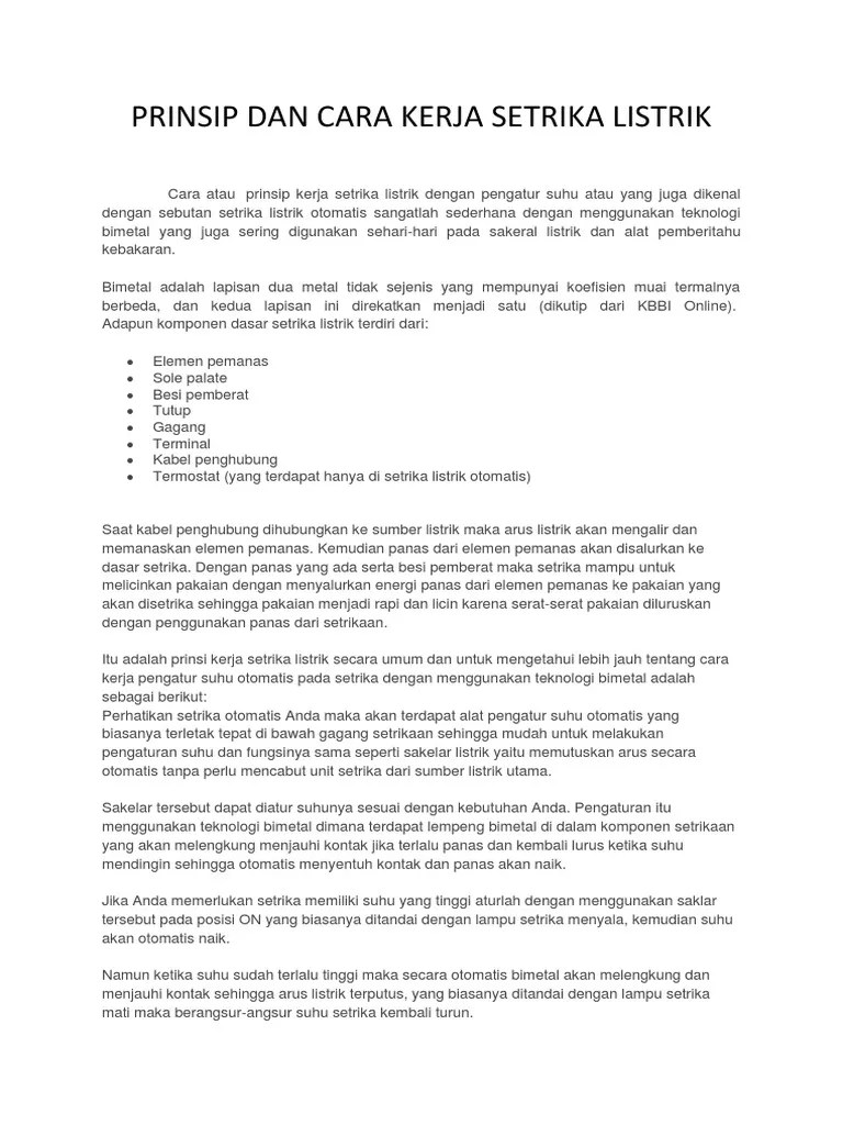 Sistem Kendali Setrika | PDF