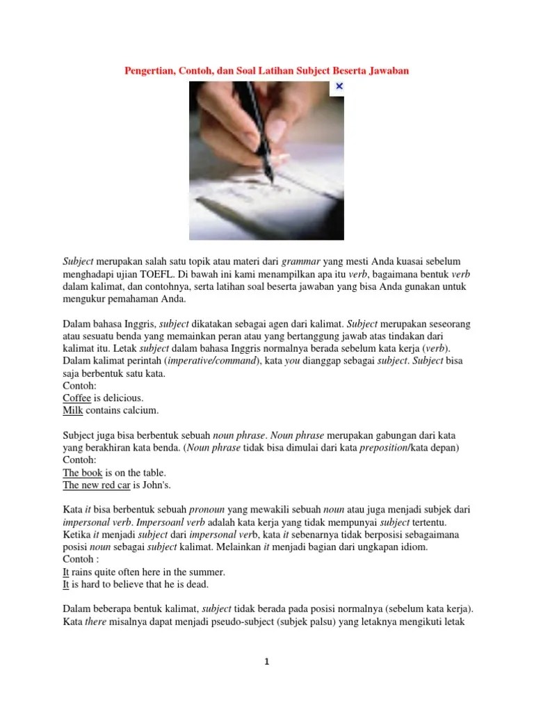 Materi TOEFL | PDF | Jamak | Angka Tata Bahasa