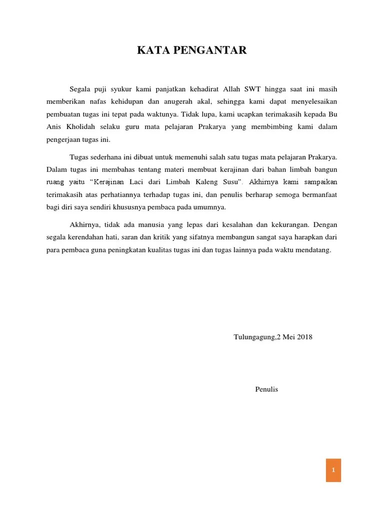 Laporan Kegiatan Usaha Produk Limbah Bangun Ruang Laci | PDF