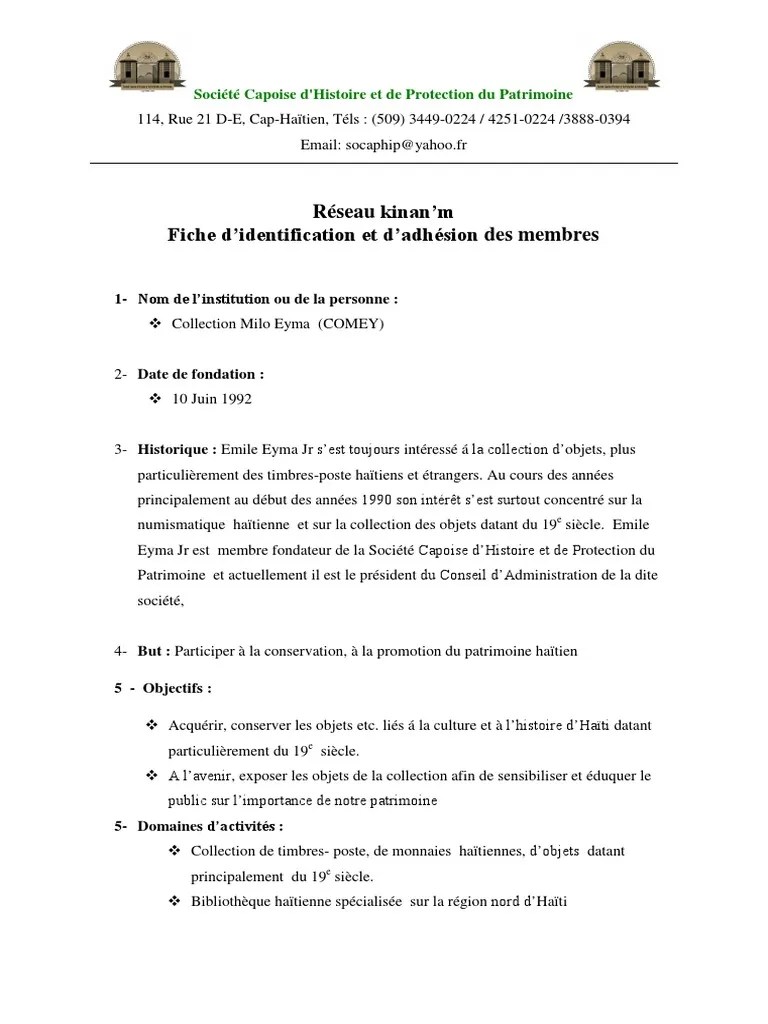 Reseau COMEY | PDF | Héritage culturel | Haïti