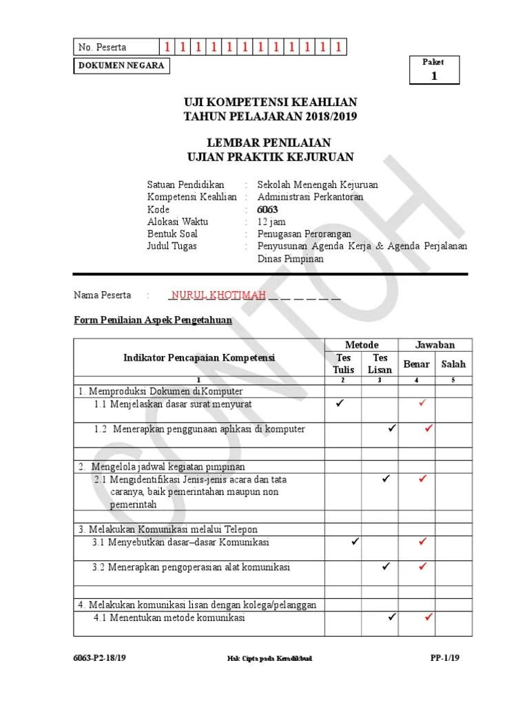 6063 Contoh PPSP Adm - Perkantoran | PDF