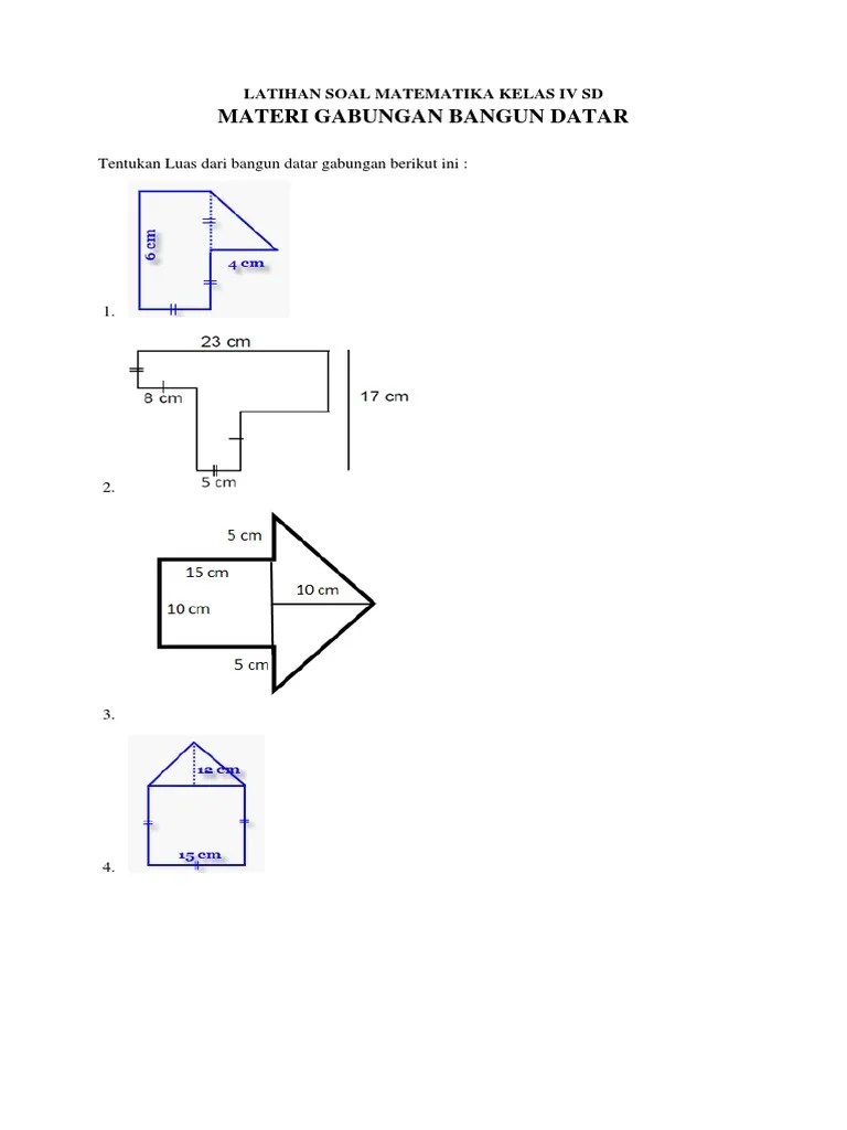 Contoh Latihan Soal: Soal Matematika Kelas 4 Tentang Bangun Datar
