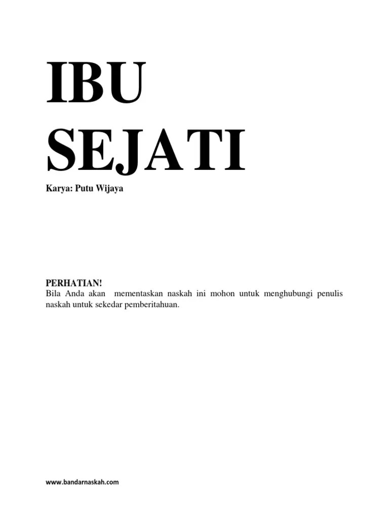 Ibu Sejati - Monolog | PDF