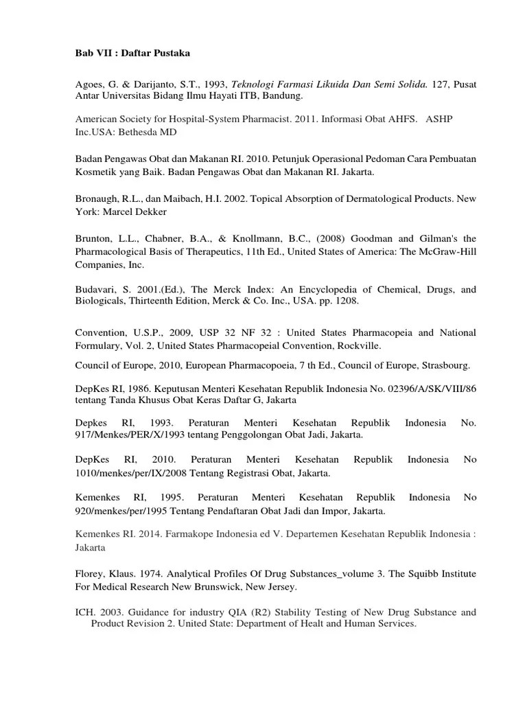 Daftar Pustaka | PDF | Industri Farmasi | Narkoba