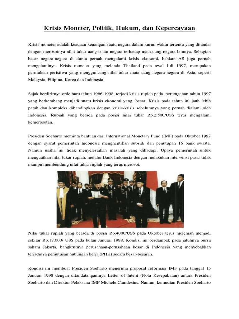 Krisis Moneter Hapus | PDF