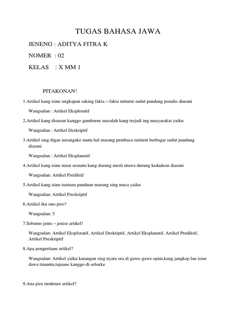 Artikel Eksploratif Bahasa Jawa - File Ini