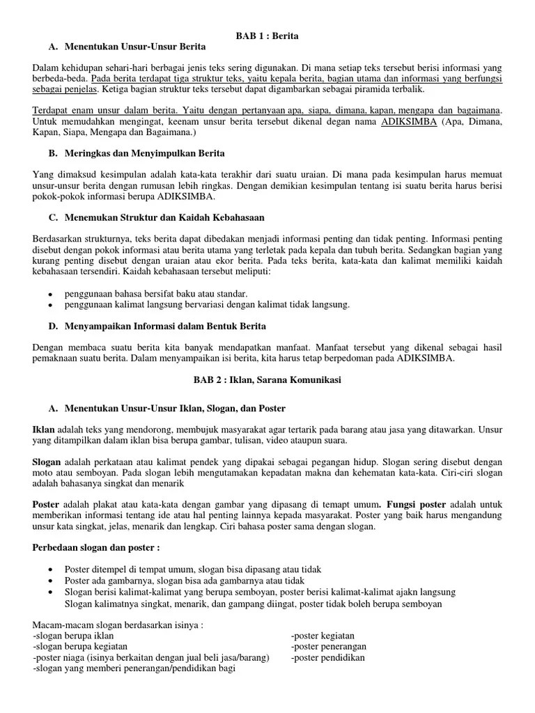 Teks Berita Lengkap Dengan Strukturnya - Berbagi Struktur