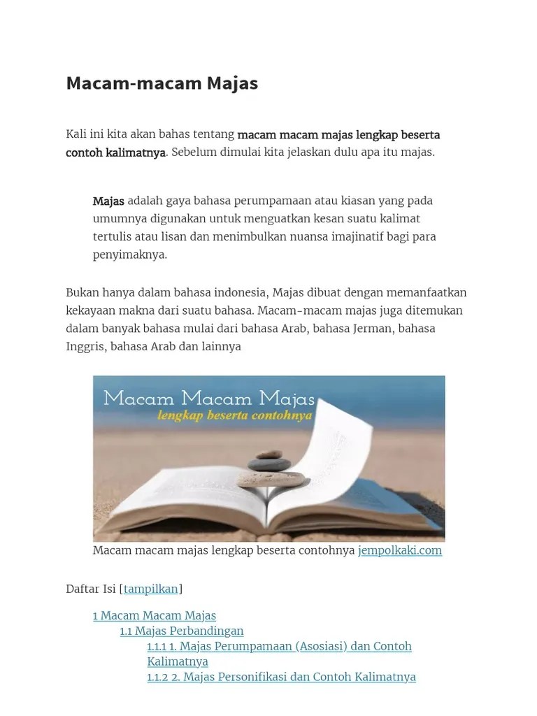 Macam Macam Majas | PDF