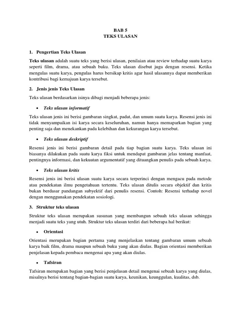 Teks Ulasan | PDF
