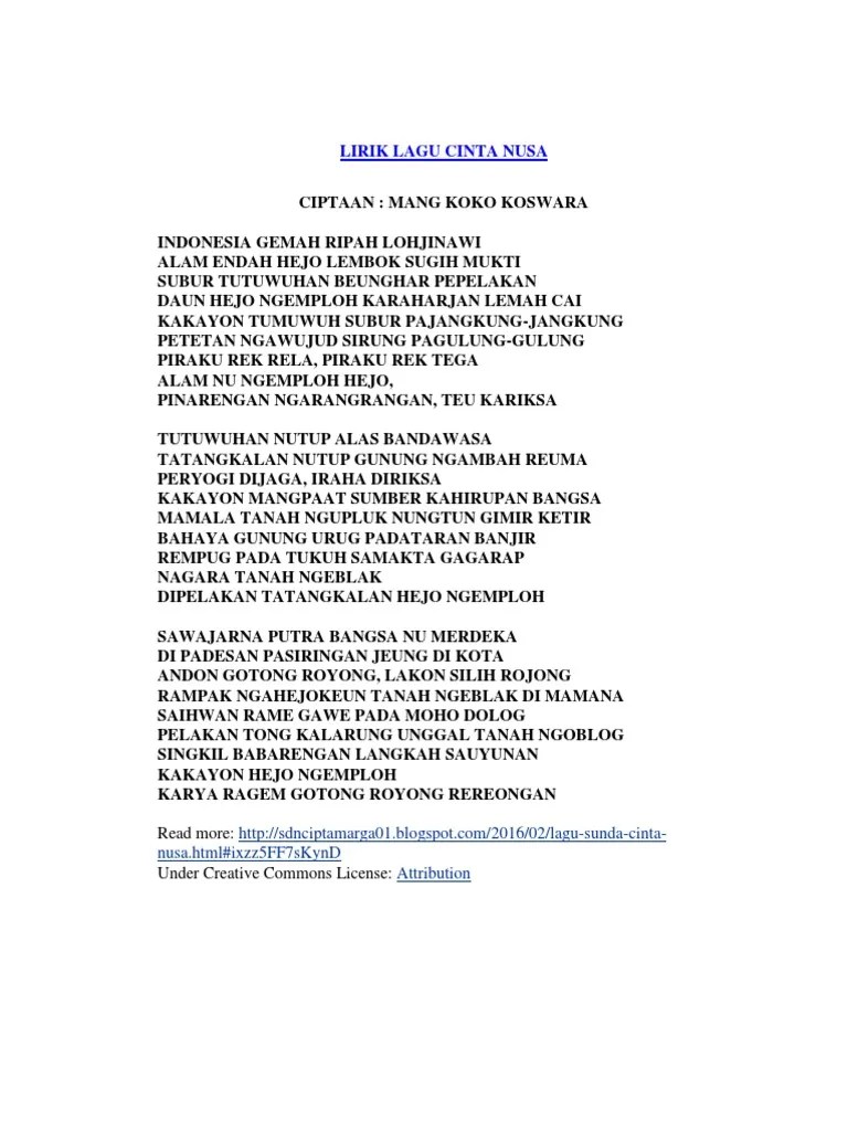 Lirik Lagu Indonesia Gemah Ripah Loh Jinawi : Lirik Lagu Lirik Lagu  Pengamen Jogja Karta Balonku Ada Facebook