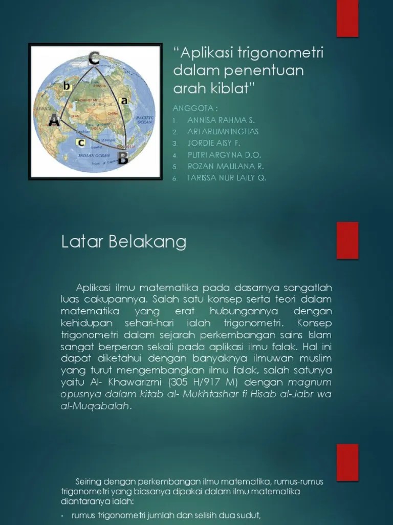 Aplikasi Trigonometri Untuk Menentukan A | PDF