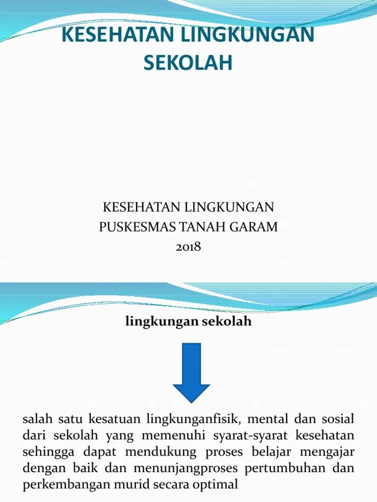 Kesehatan Lingkungan Sekolah | PDF
