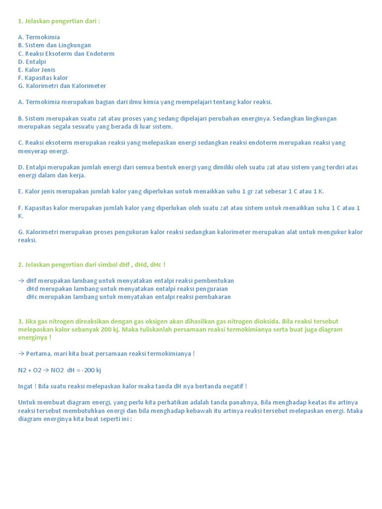 Jelaskan Pengertian Dari Entalpi Adalah
