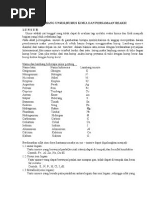 Lambang Unsur | PDF