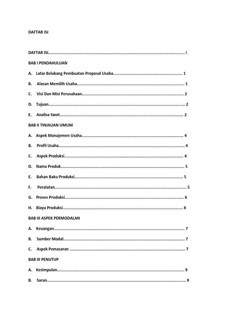 Proposal Usaha Donat | PDF