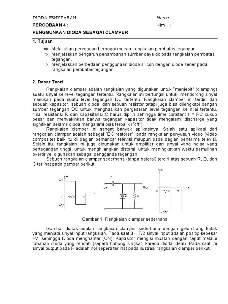 Dioda Clipper Dan Clamper | PDF