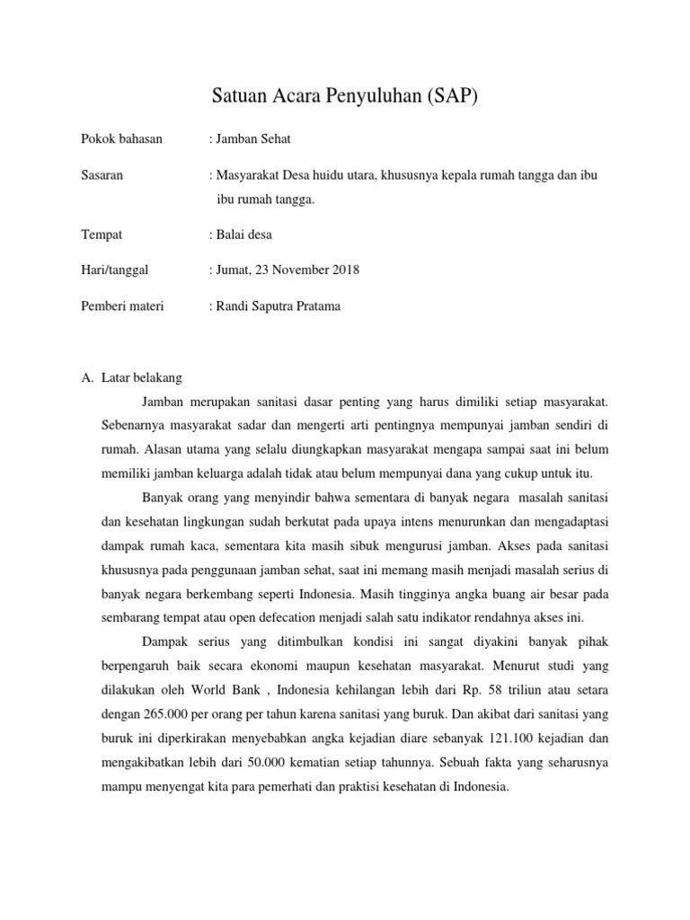 Sap Jamban Sehat | PDF