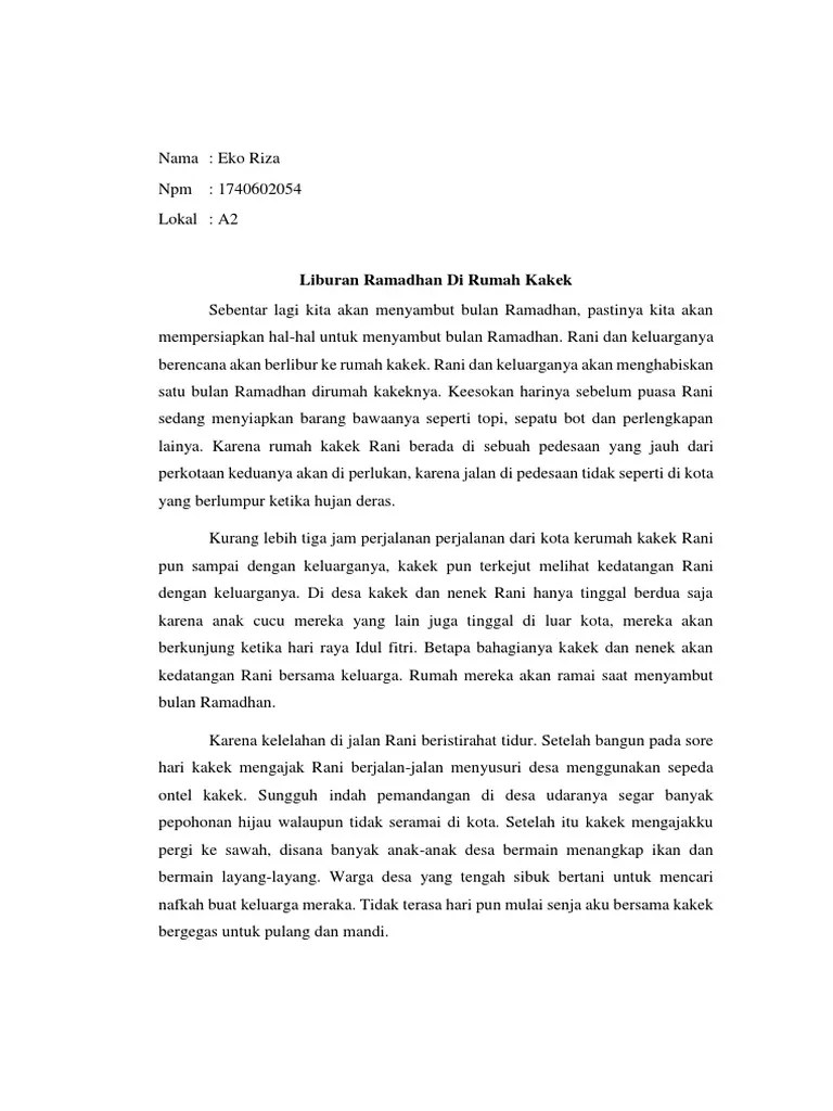 Cerpen Tentang Hari Raya Idul Fitri – Pigura