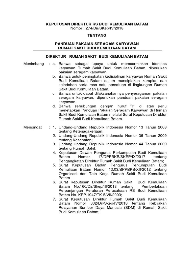 SK Pakaian Seragam | PDF