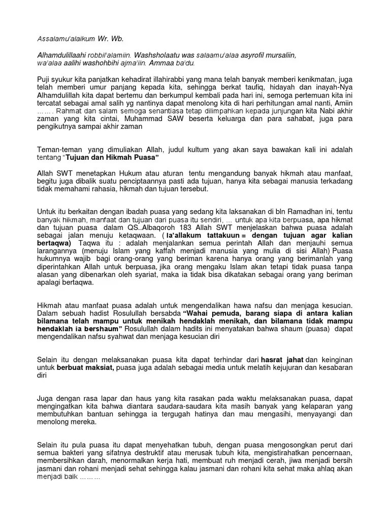 Hikmah Puasa | PDF