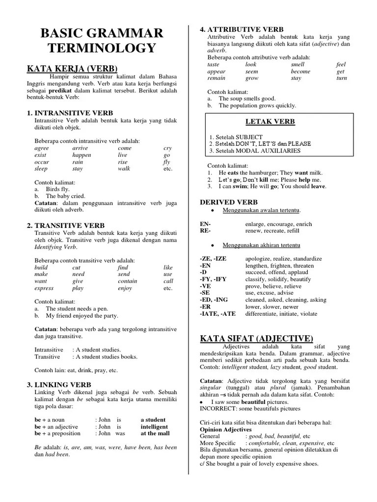 PURSUE&rsquo;s Grammatical Note (34 Hal) | PDF