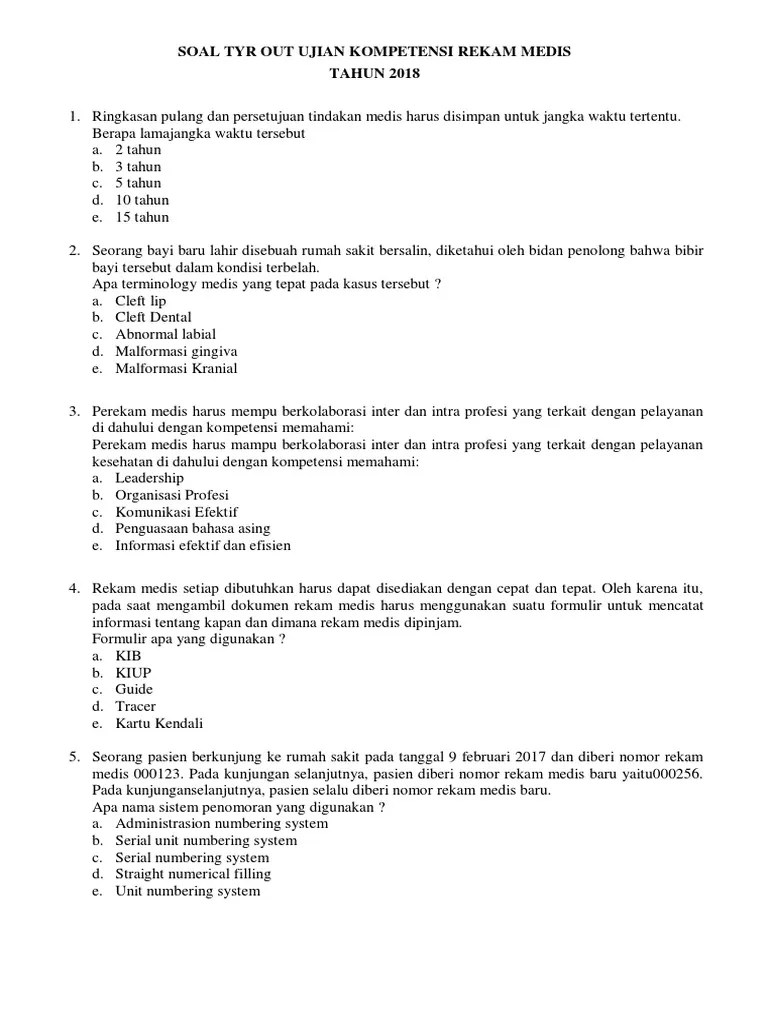 Soal TOUKOM 2018 | PDF