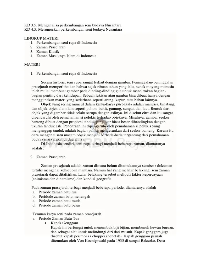 Perkembangan Seni | PDF