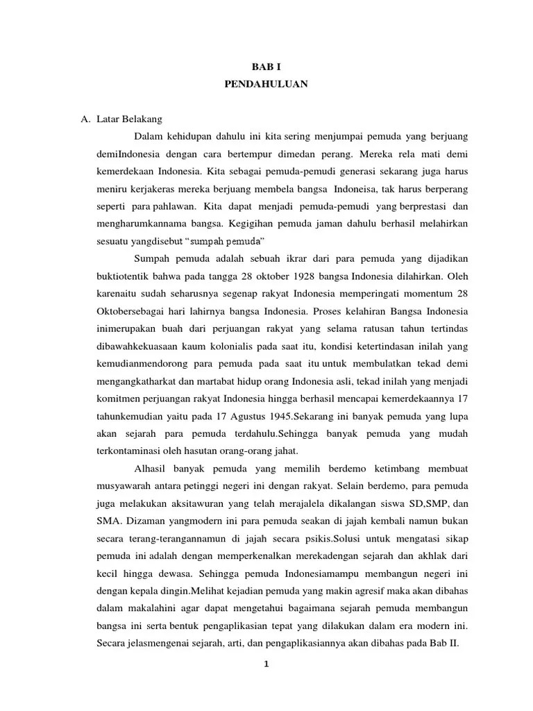 Makalah Sumpah Pemuda | PDF