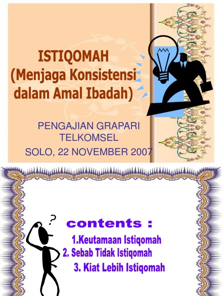 Istiqomah | PDF
