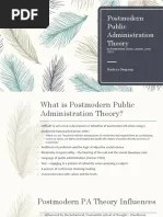 Postmodern Theory PA301 | PDF | Postmodernism | Public Administration
